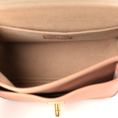 Louis Vuitton Grained Calfskin Lockme Chain Bag PM Rose Silk 5 of 8