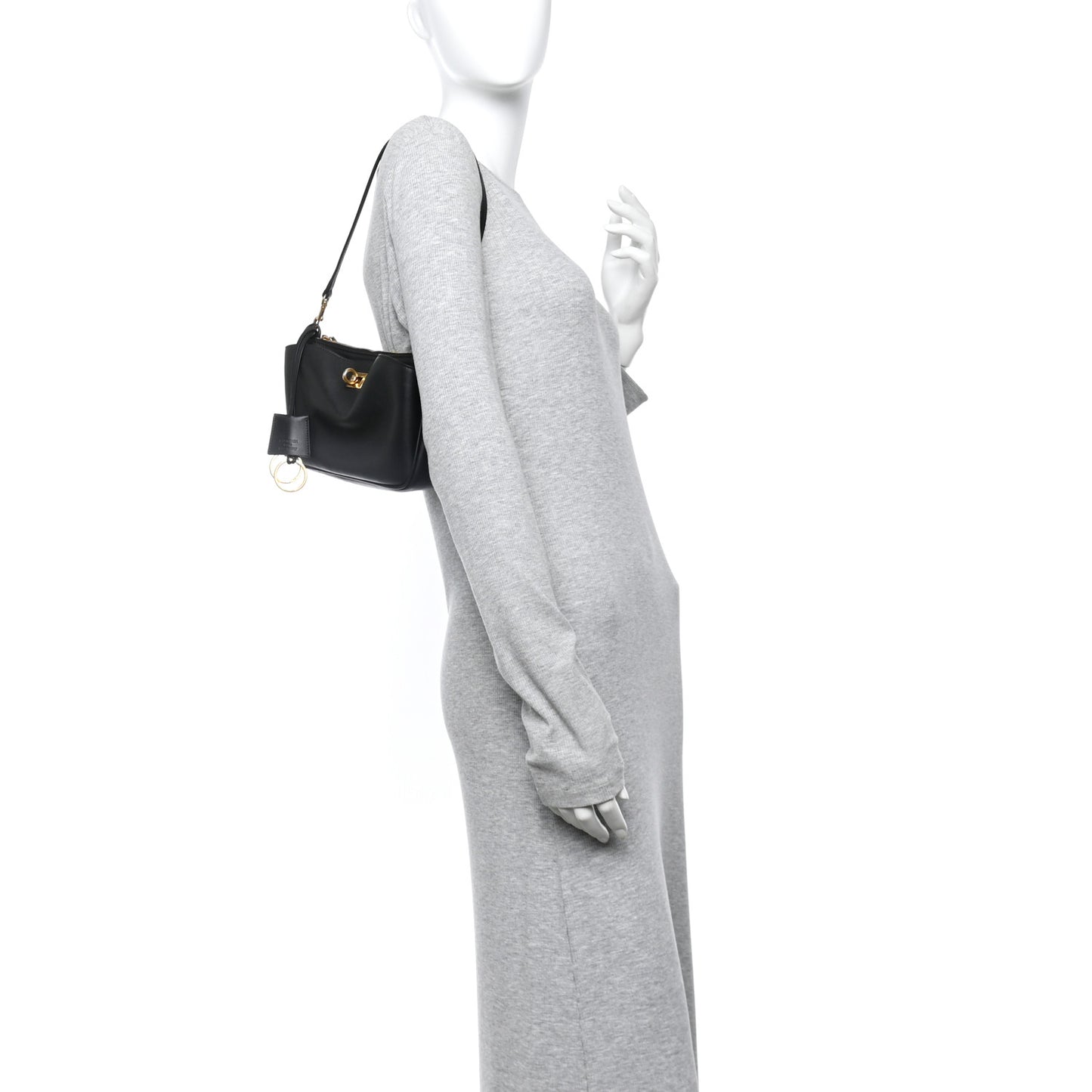 Natural Smooth Calfskin Rodeo Sling Pochette Black