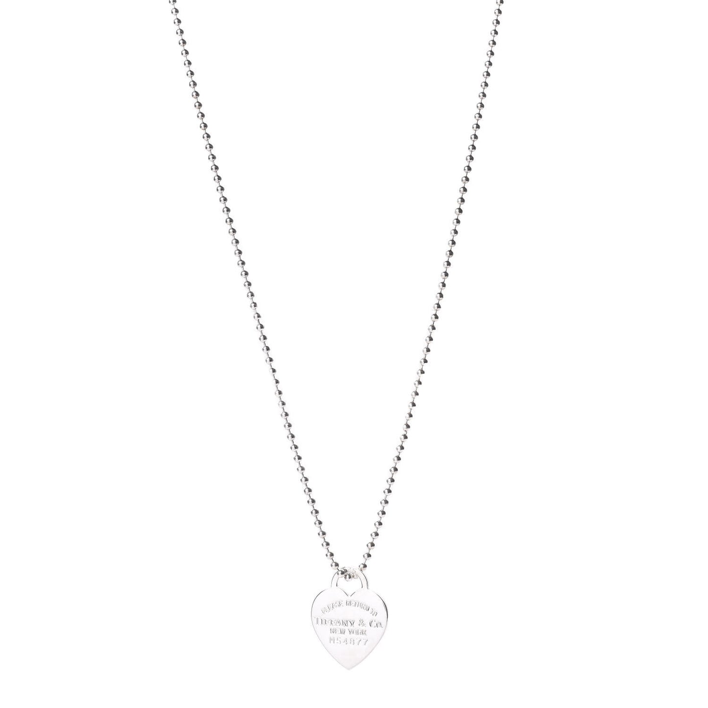Sterling Silver Long Return to Tiffany Heart Pendant Necklace