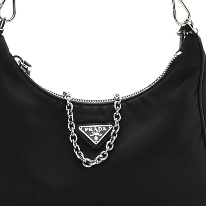 Prada Nylon Re-Edition 2005 Shoulder Bag Black 7 of 9