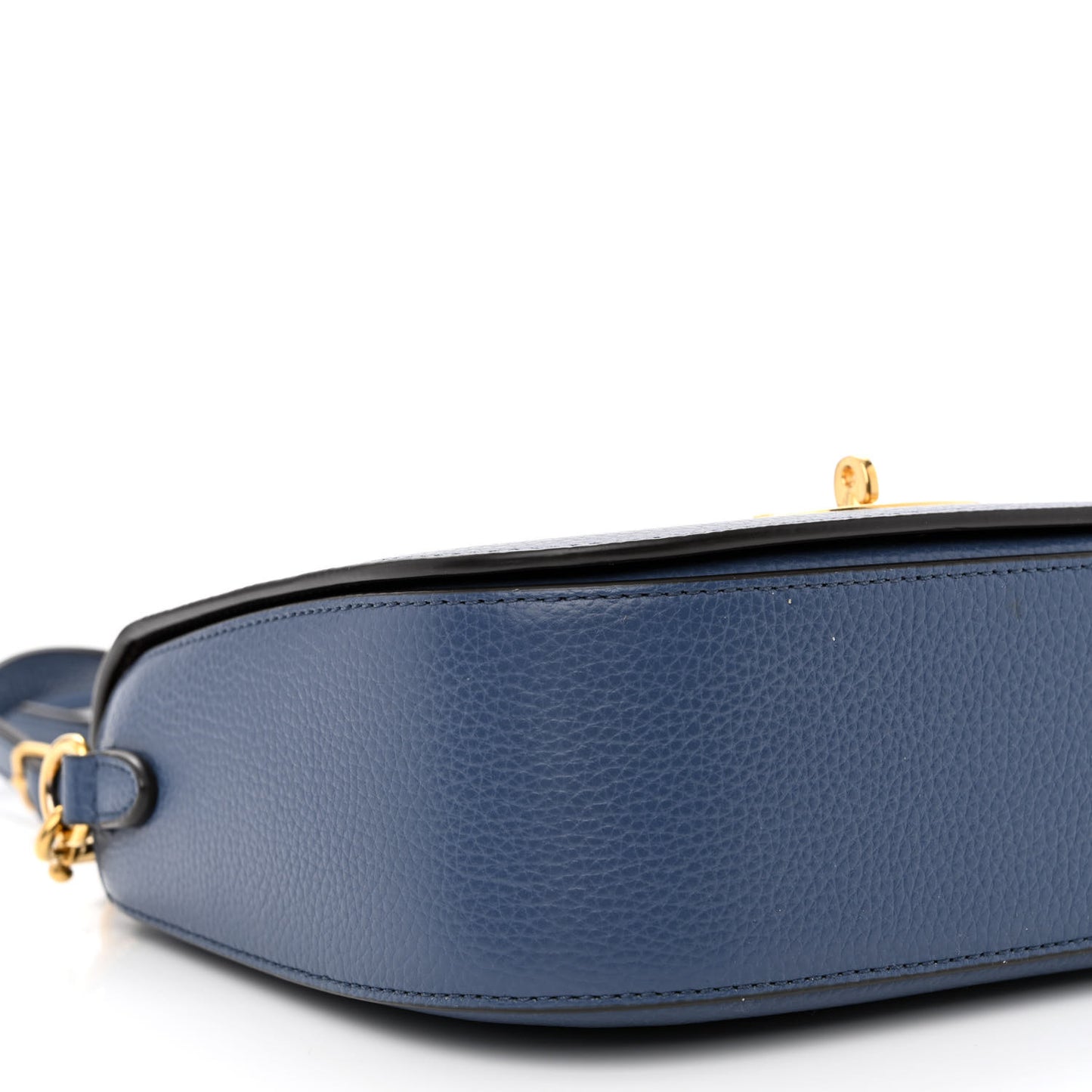 Small Classic Grain Calfskin Small Darley Satchel Pale Navy