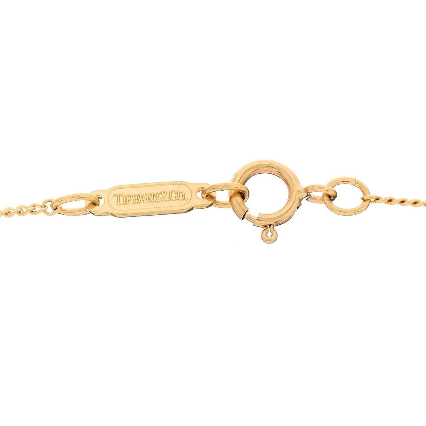 18K Yellow Gold Open Leaf Pendant Necklace