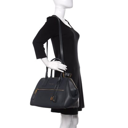 Marc Jacobs Textured Calfskin Medium Incognito Satchel Navy 2 of 11