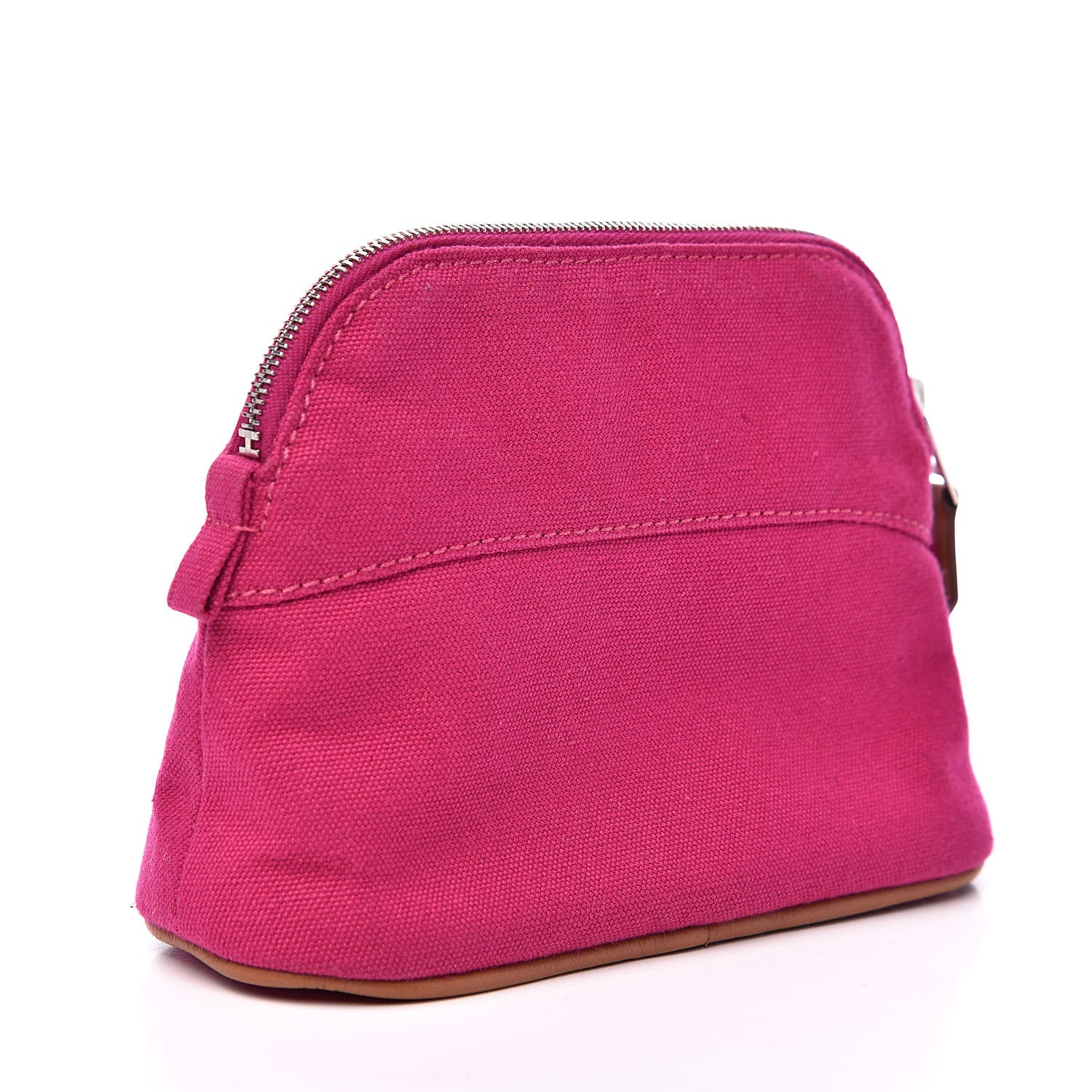 Hermes Cotton Canvas Mini Bolide Travel Cosmetic Pouch 3 of 10