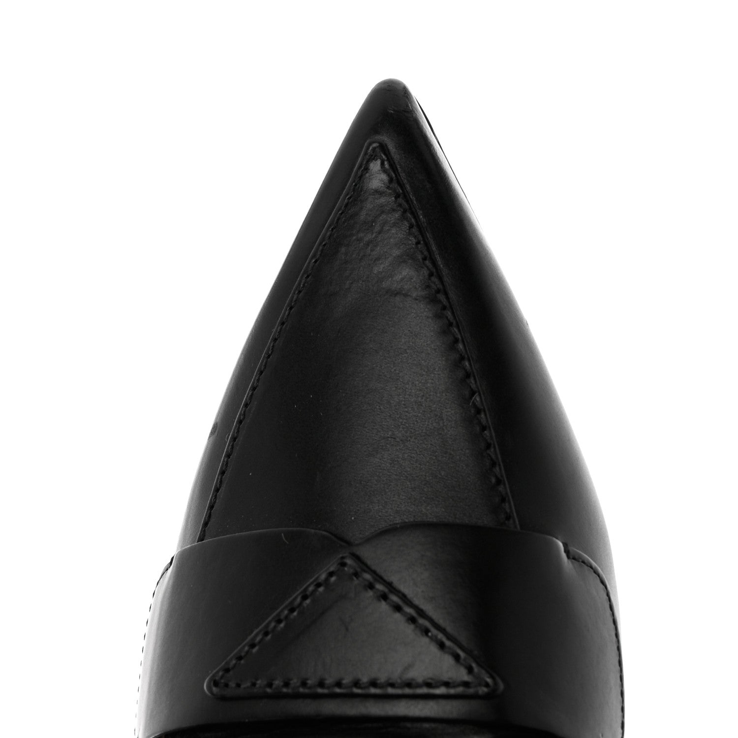 Prada Nappa Triangle Logo Pointed Toe Slingback Pumps 39 Black 10 of 12
