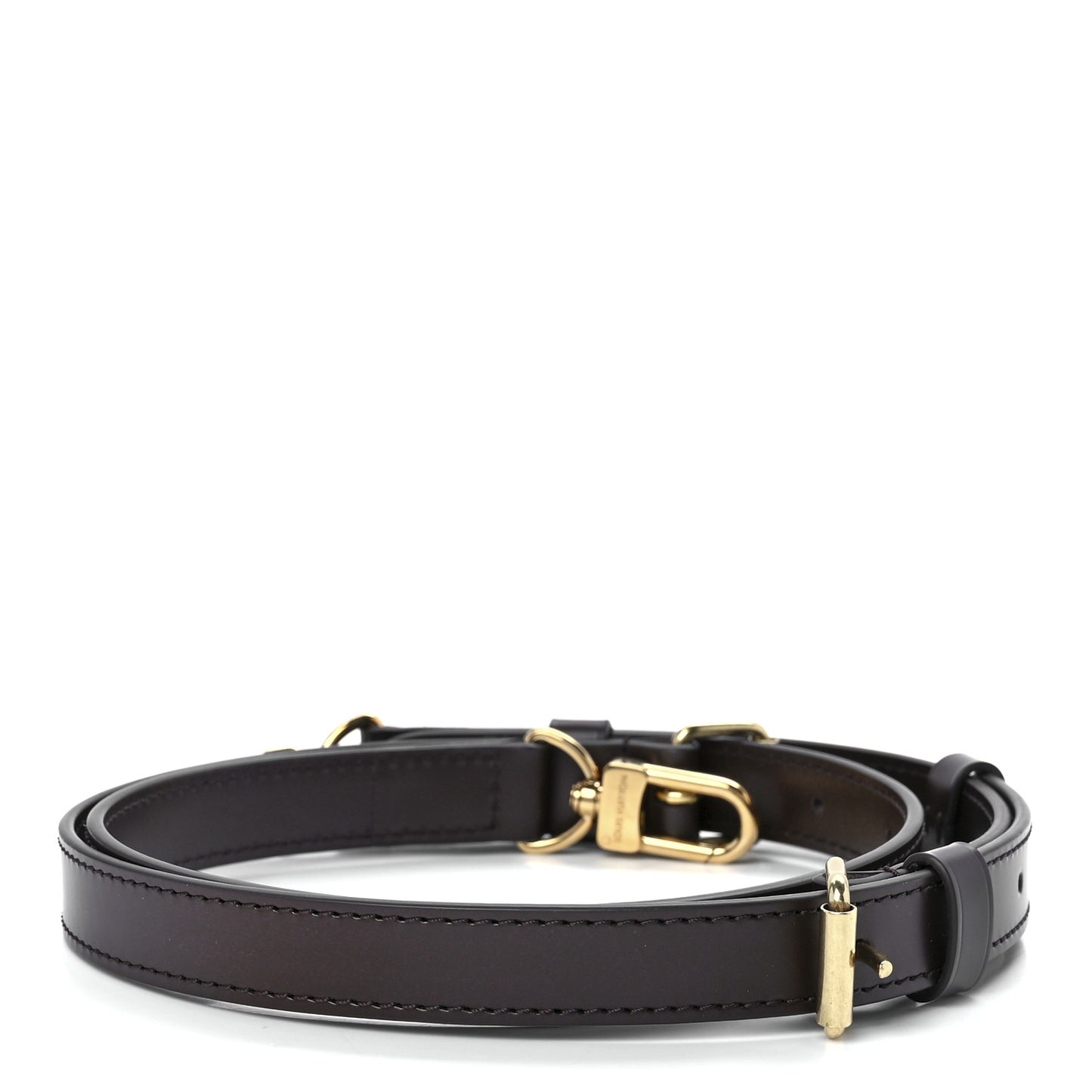 Calfskin Adjustable Speedy Bandouliere Shoulder Strap Brown