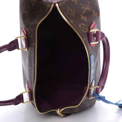 Louis Vuitton Monogram Totem Speedy 30 Magenta 5 of 8