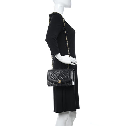 Chanel Lambskin Quilted Small Single Flap Black 2 of 10