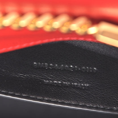 Saint Laurent Grain De Poudre Medium Monogram Kate Satchel Red 8 of 11