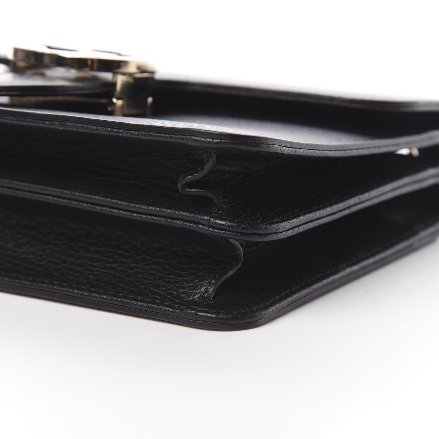 Dollar Calfskin Small Interlocking G Shoulder Bag Black