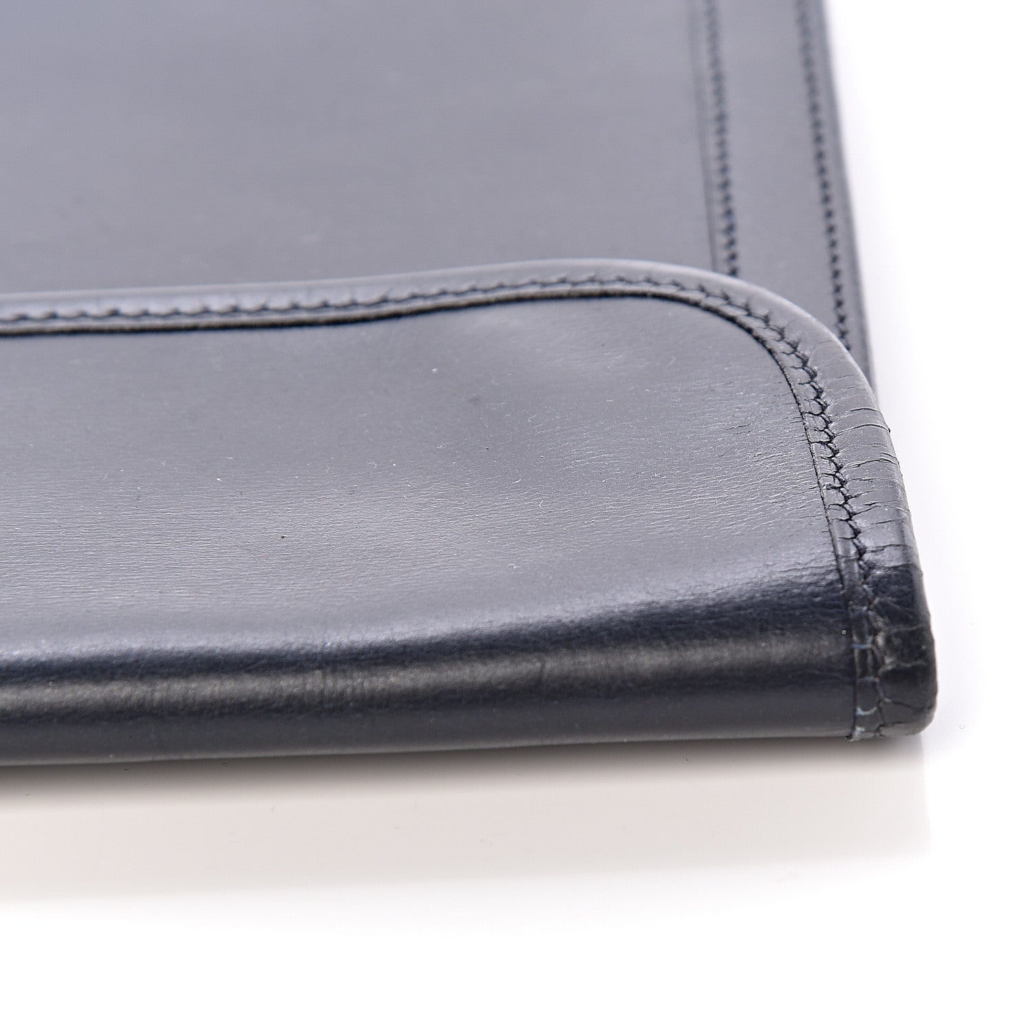Hermes Box Calf Jige PM Clutch Bleu Marine 9 of 9
