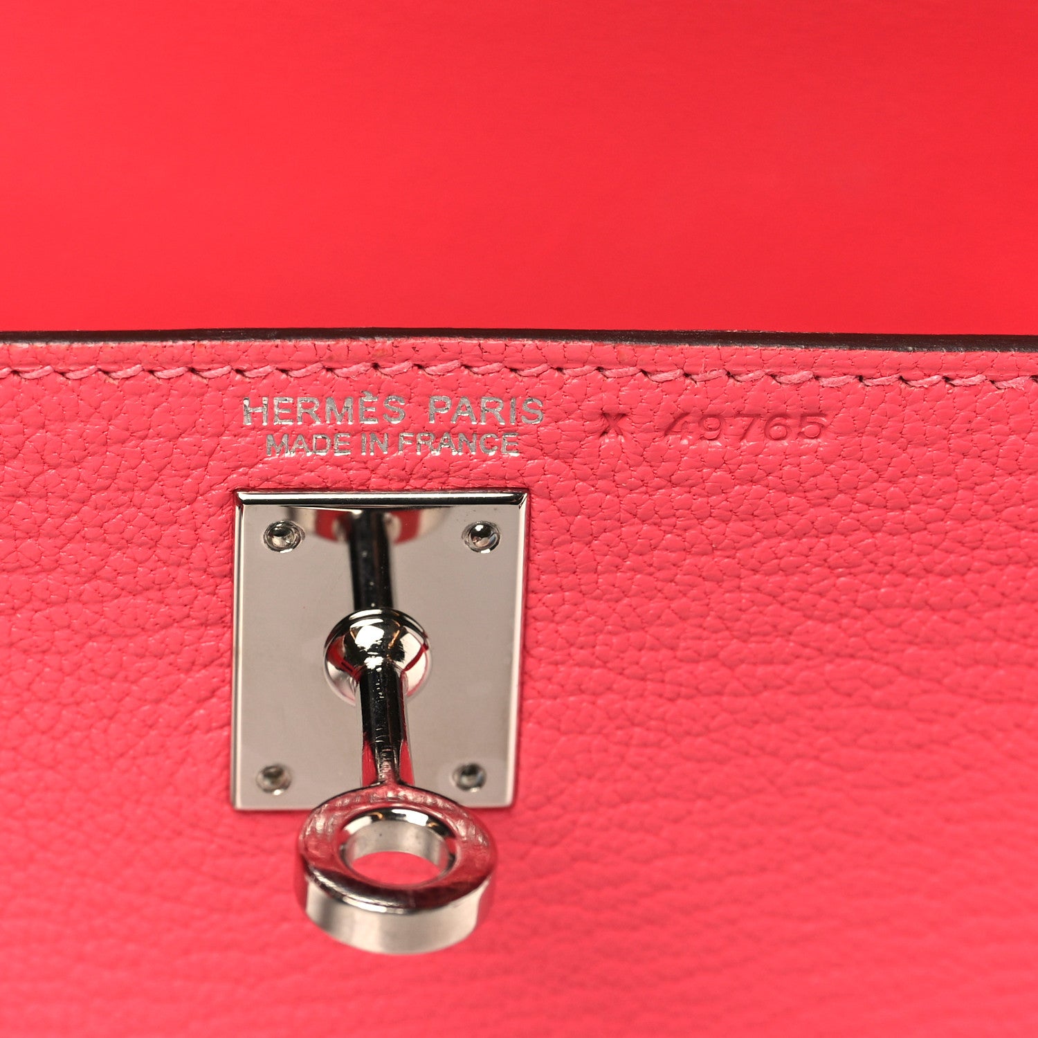 Hermes Chevre Mysore Mini Kelly Sellier 20 Rose Lipstick 6 of 11