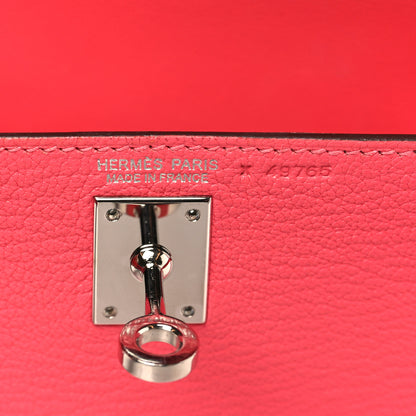 Hermes Chevre Mysore Mini Kelly Sellier 20 Rose Lipstick 6 of 11