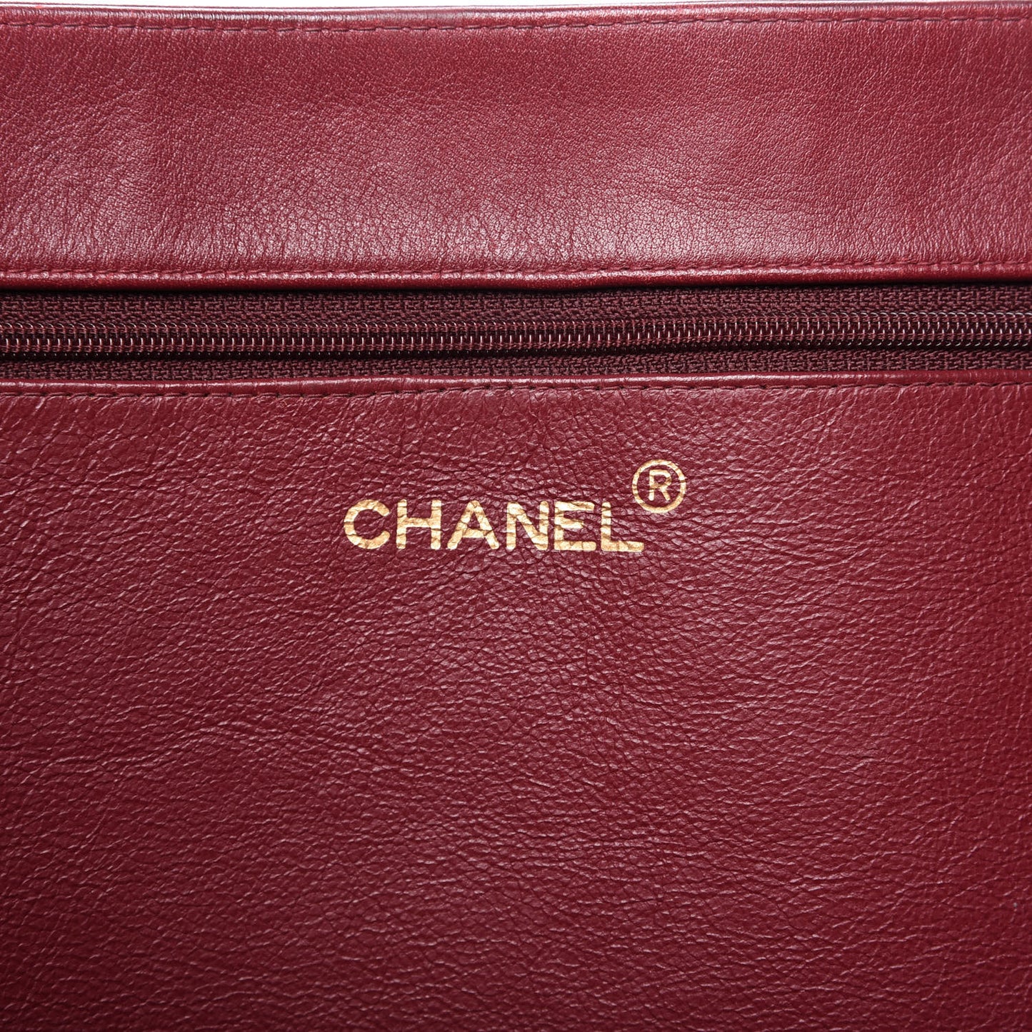 Lambskin Jumbo CC Shoulder Bag Red