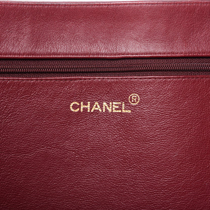 Chanel Lambskin Jumbo CC Shoulder Bag Red 8 of 11