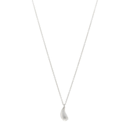 Tiffany Sterling Silver 12mm Elsa Peretti Teardrop Pendant Necklace 1 of 4