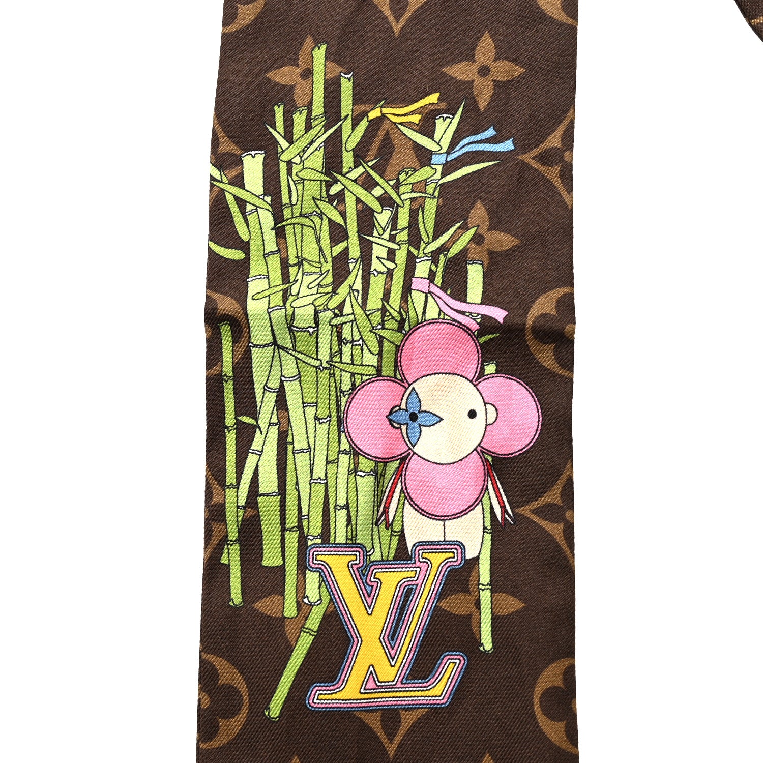 Louis Vuitton Silk Monogram 2021 Christmas Animation China Bandeau 3 of 4