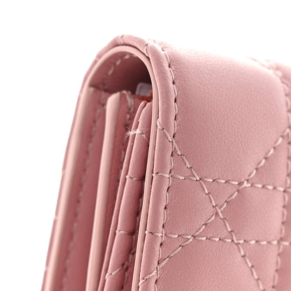 Christian Dior Lambskin Cannage Miss Dior Glycine Wallet Pink 9 of 10