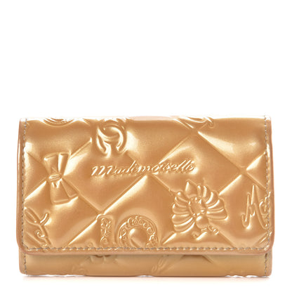 Chanel Patent Quilted Mademoiselle Precious Symbols 6 Key Holder Gold 1 of 14