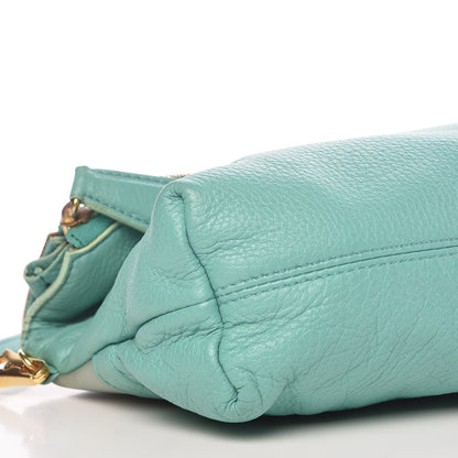 Burberry Deerskin House Check Fold Over Crossbody Bright Mint 14 of 15