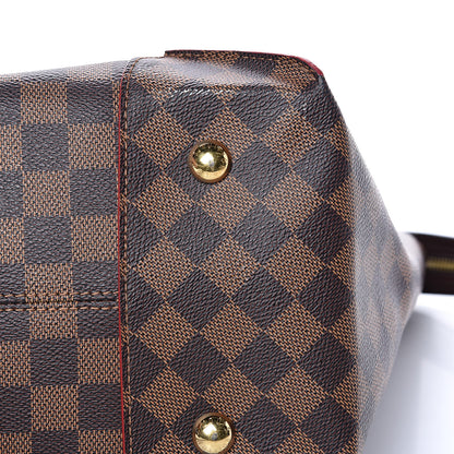 Louis Vuitton Damier Ebene Caissa Tote MM Cherry 9 of 13