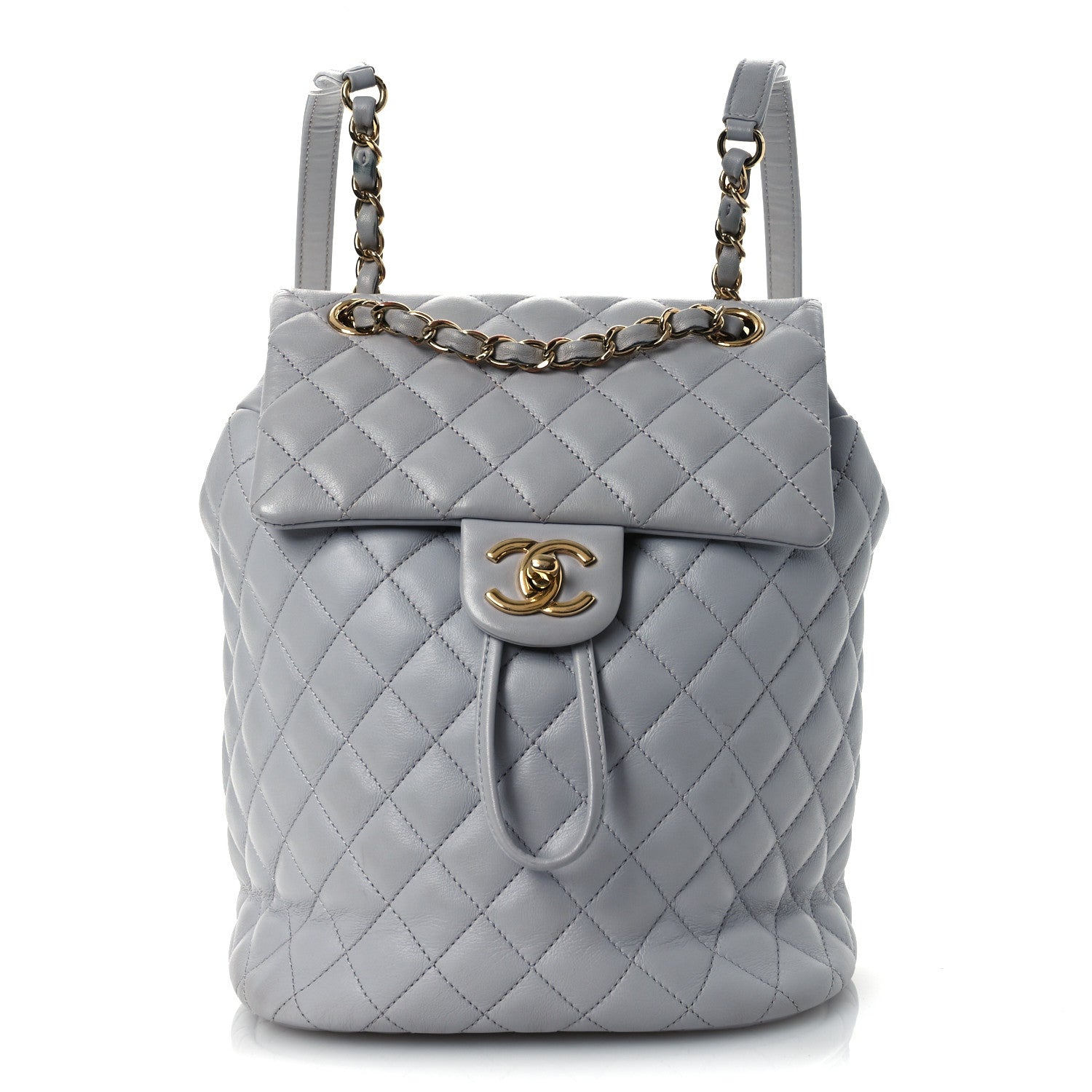 Chanel Calfskin Quilted Small Urban Spirit Backpack Grey 1 of 13