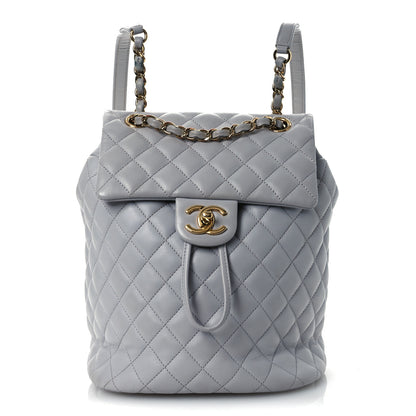 Chanel Calfskin Quilted Small Urban Spirit Backpack Grey 1 of 13