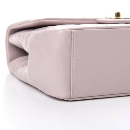 Chanel Calfskin Quilted Large Gold Bar Top Handle Flap Light Pink 8 of 12