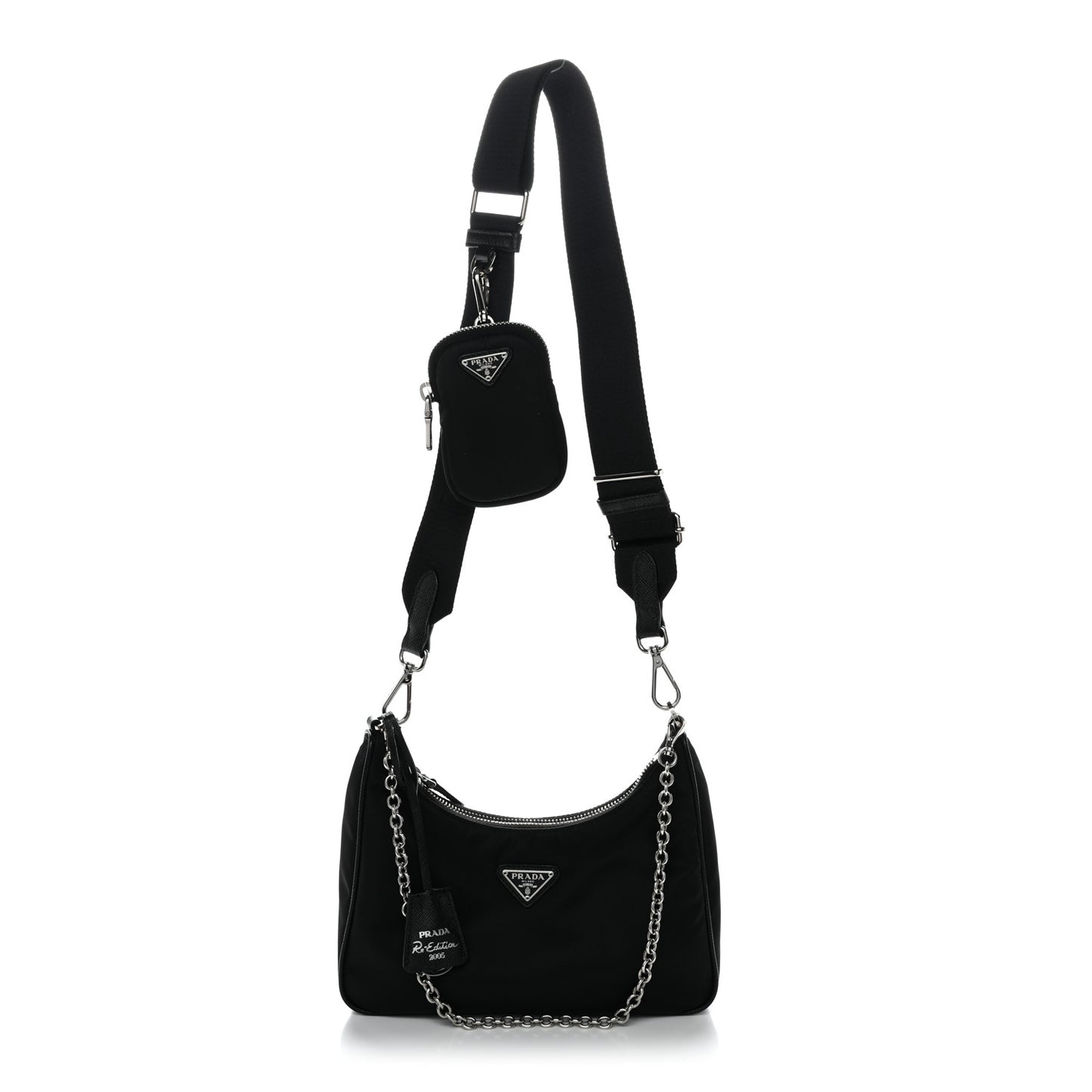 Nylon Re-Edition 2005 Shoulder Bag Black
