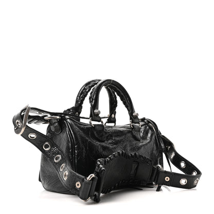 Balenciaga Agneau Arena Mini Le Cagole Duffle Crossbody Bag Black 4 of 11