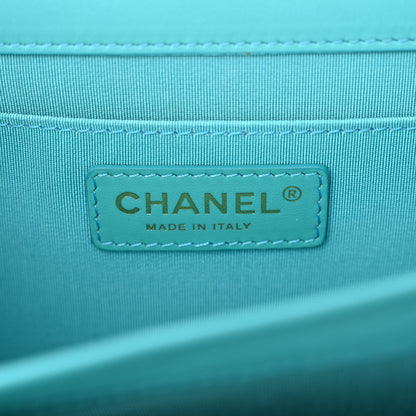 Chanel Calfskin Quilted Medium Everyday Chic Single Flap Turquoise 5 of 13