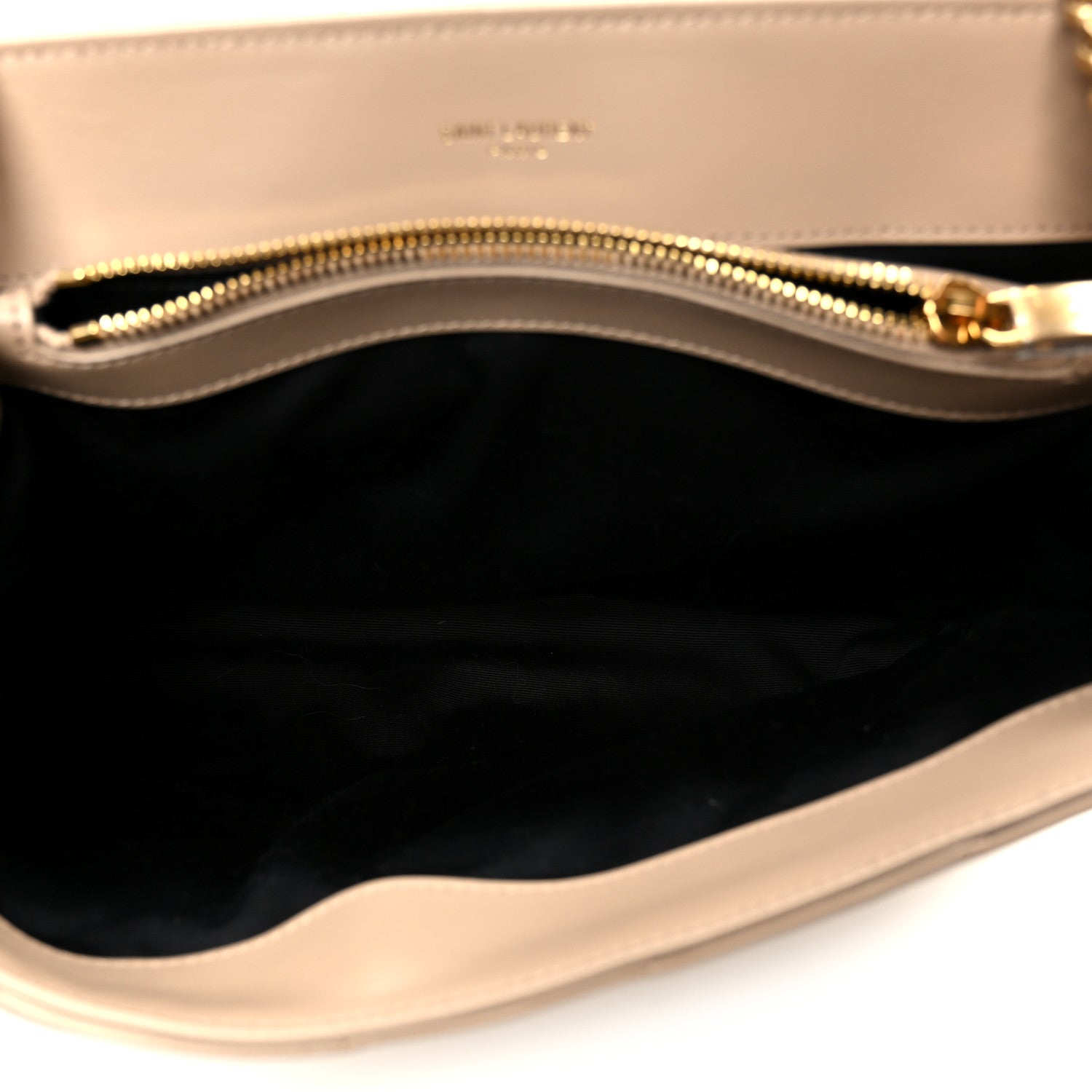 Saint Laurent Calfskin Y Quilted Monogram Medium Loulou Chain Satchel Dark Beige 5 of 11