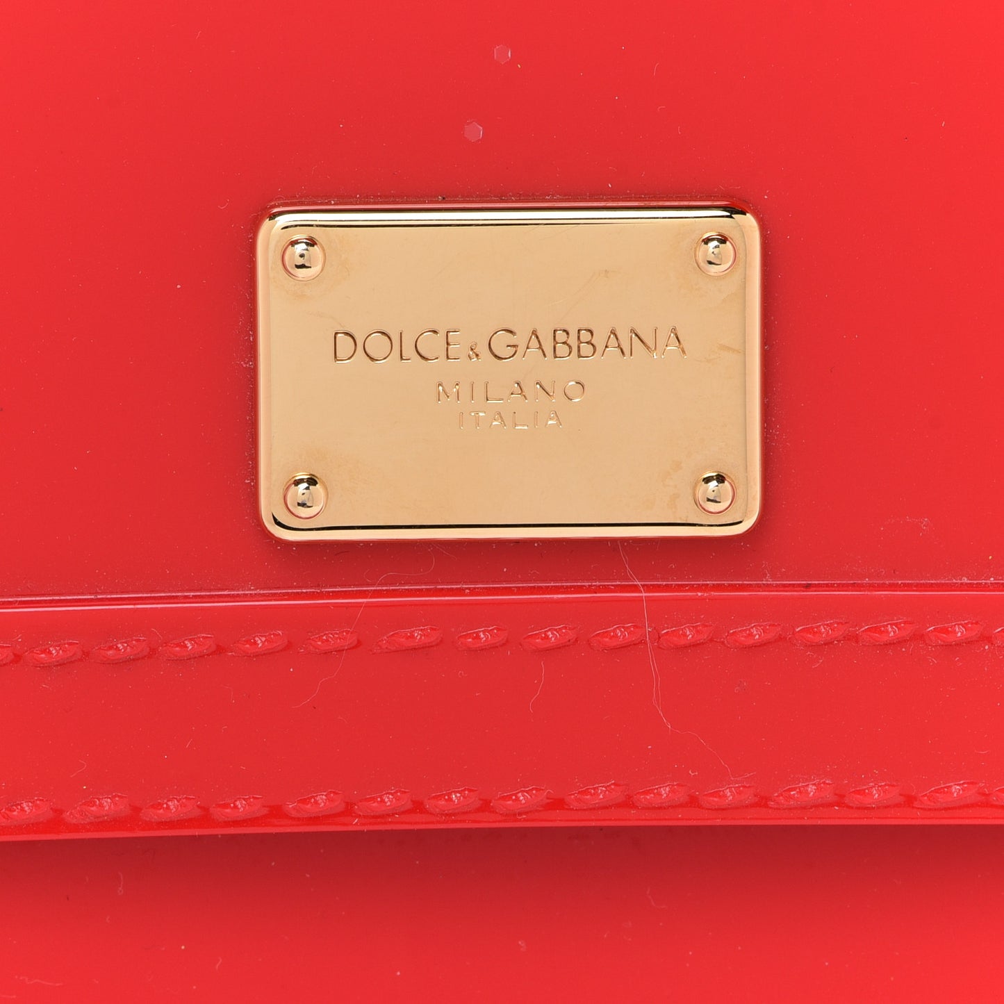 Rubber Miss Sicily Satchel Red