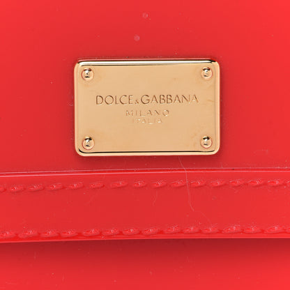 Dolce & Gabbana Rubber Miss Sicily Satchel Red 6 of 10
