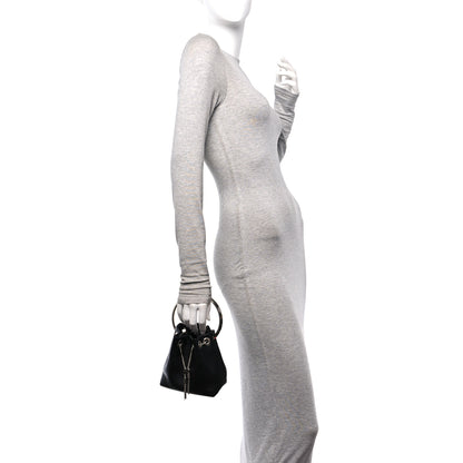 Jimmy Choo Calfskin Bon Bon Bag Bucket Bag Black 2 of 9