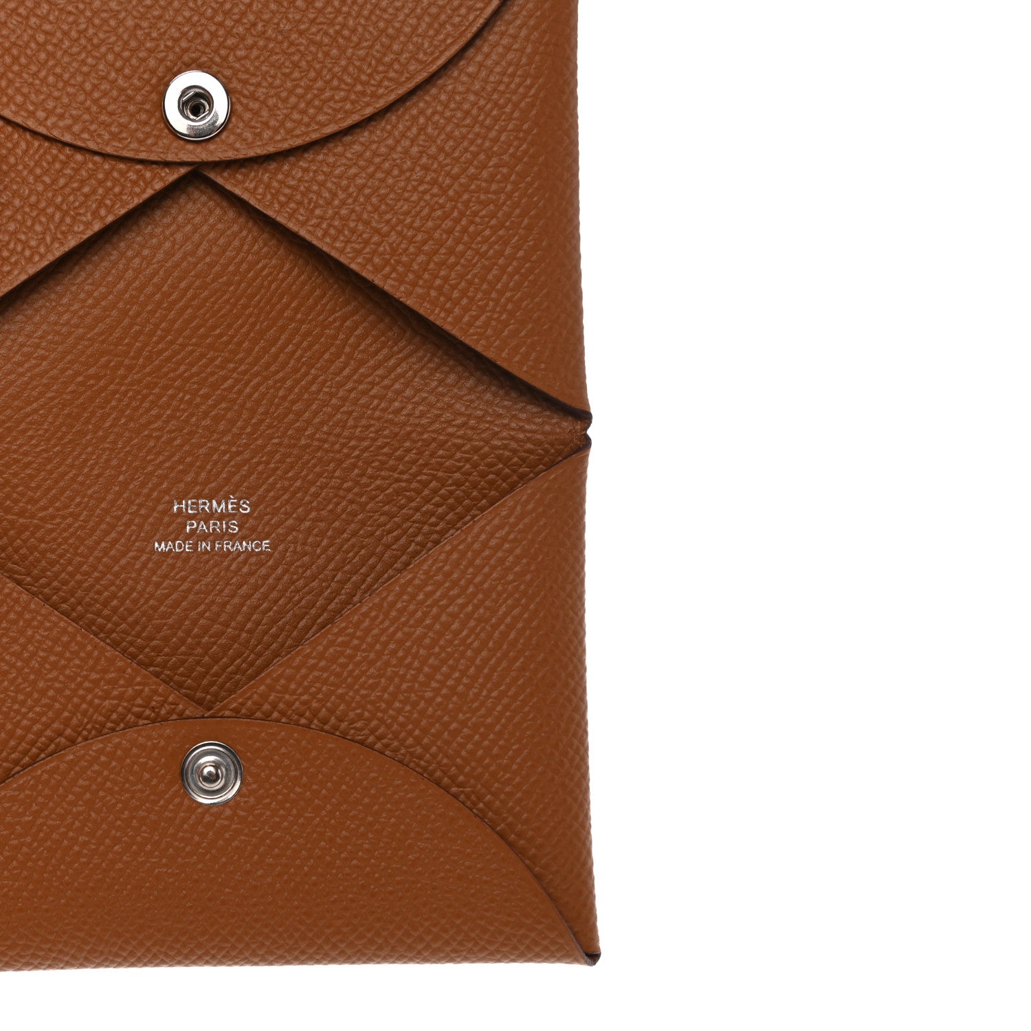 Hermes Epsom Calvi Card Case Gold 5 of 7