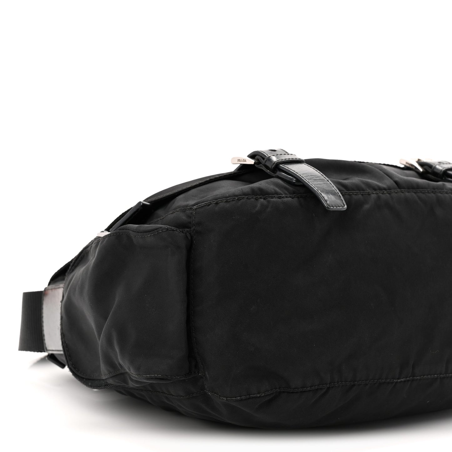 Nylon Vela Sport Messenger Bag Black