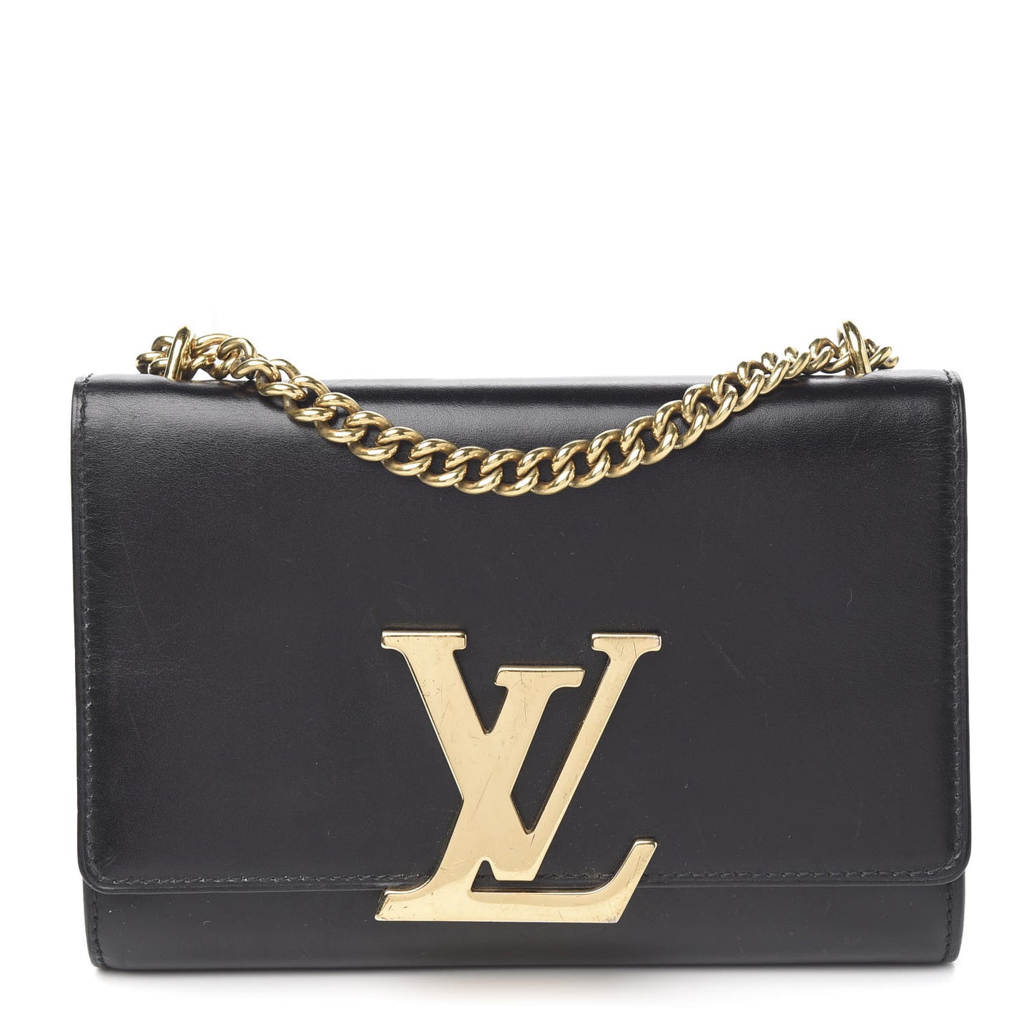 Calfskin Chain Louise MM Black