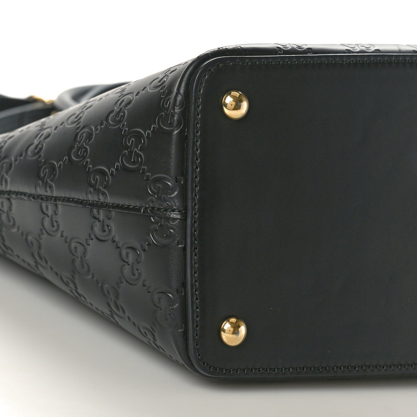 Guccissima Small Zippered Bucket Tote Black