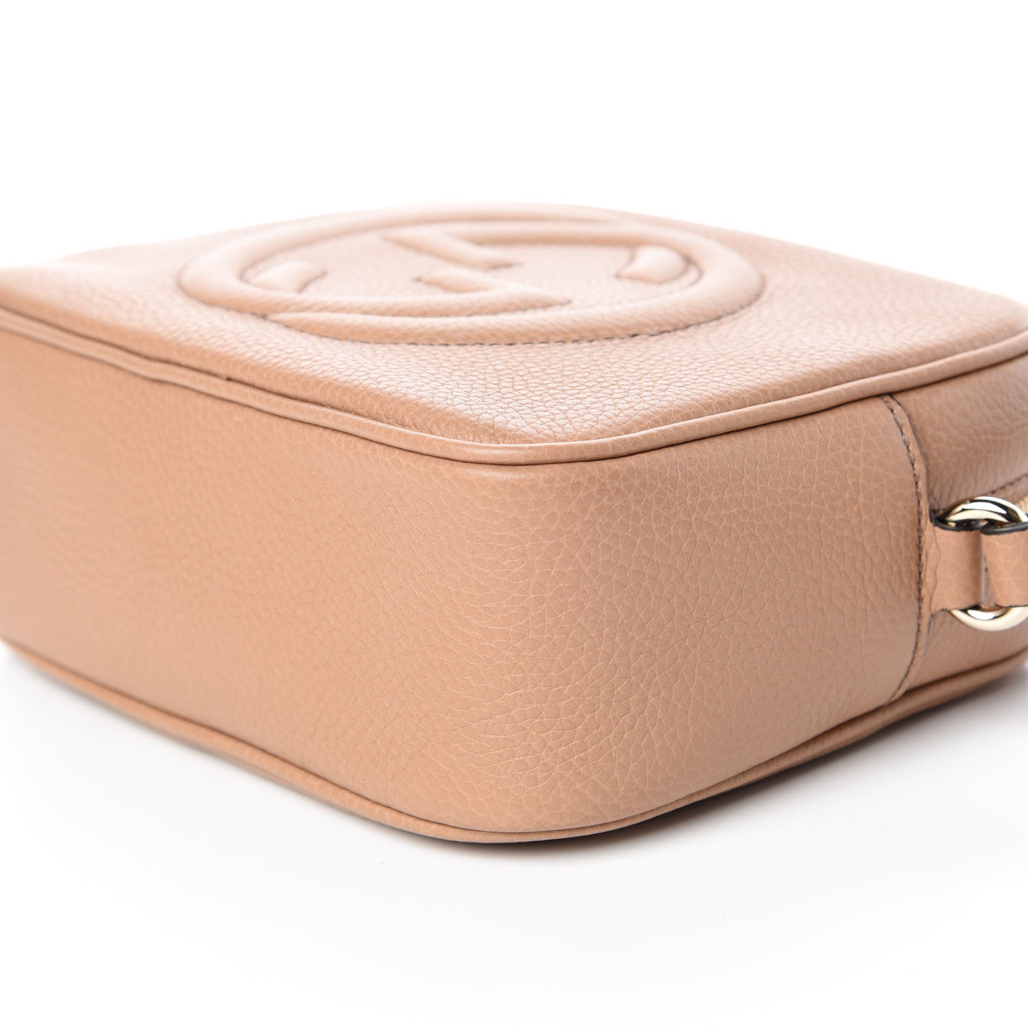 Gucci Pebbled Calfskin Small Soho Disco Bag Camelia 7 of 9