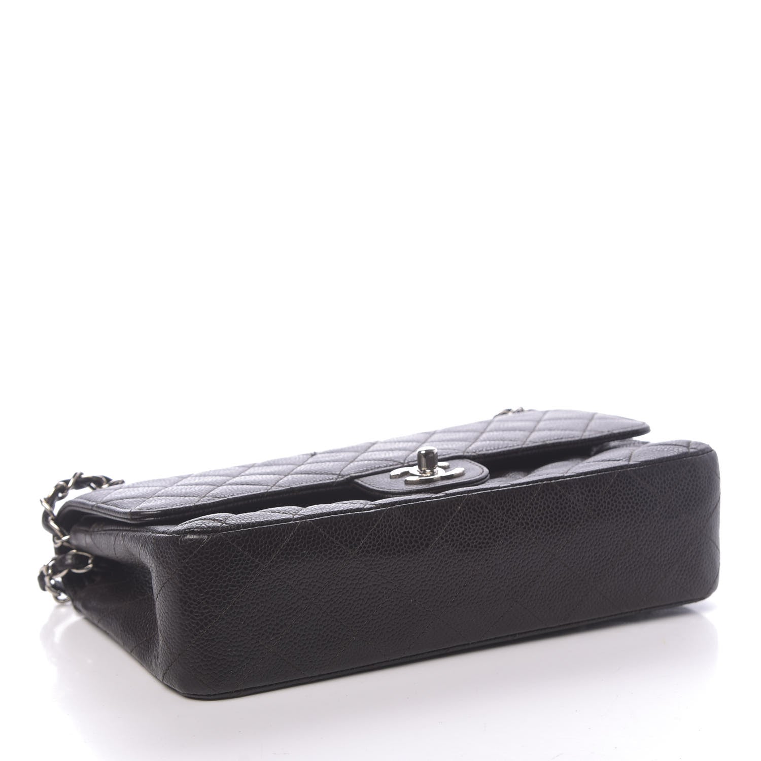 Chanel Caviar Quilted Medium Double Flap Brown 4 of 13