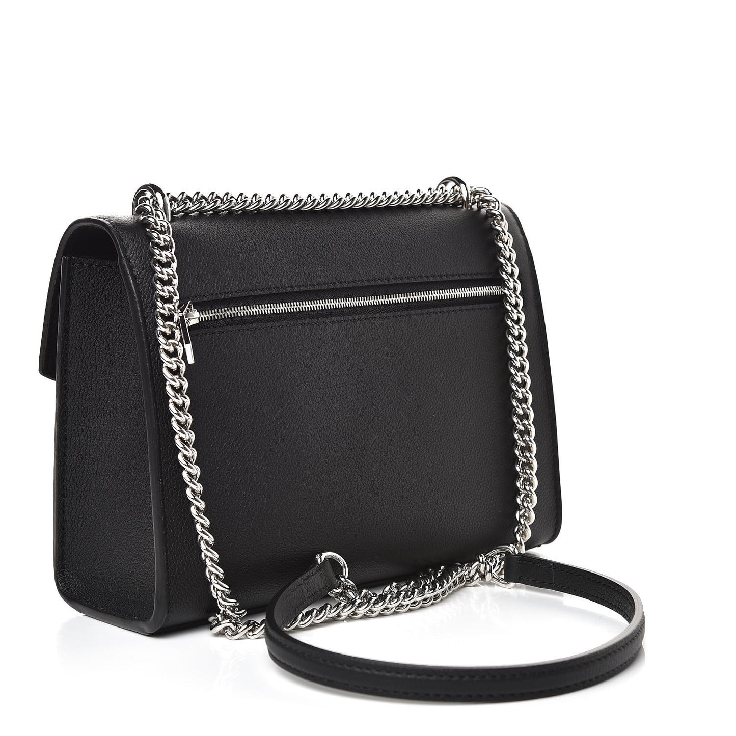 Soft Calfskin My Lockme Chain Bag BB Black