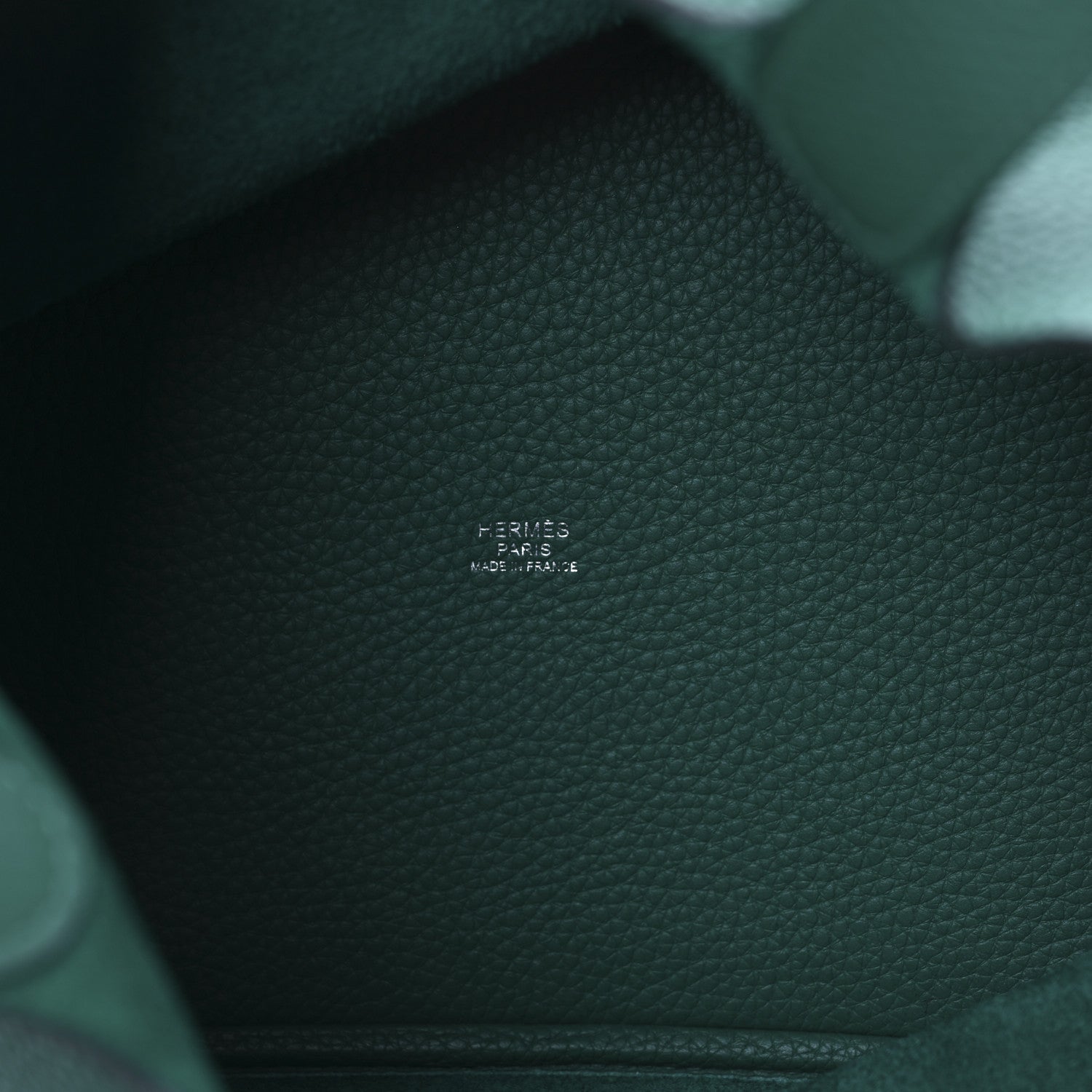 Hermes Taurillon Clemence Picotin Lock 22 MM Malachite 5 of 11