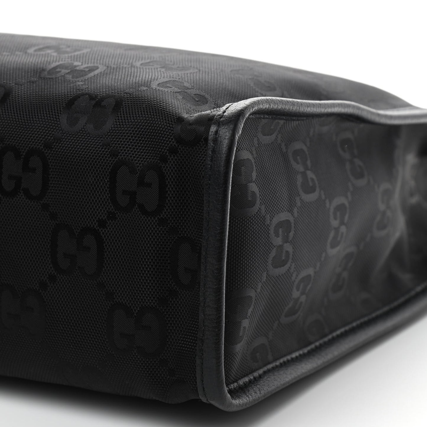 Econyl Nylon Monogram Off The Grid Long Tote Bag Black