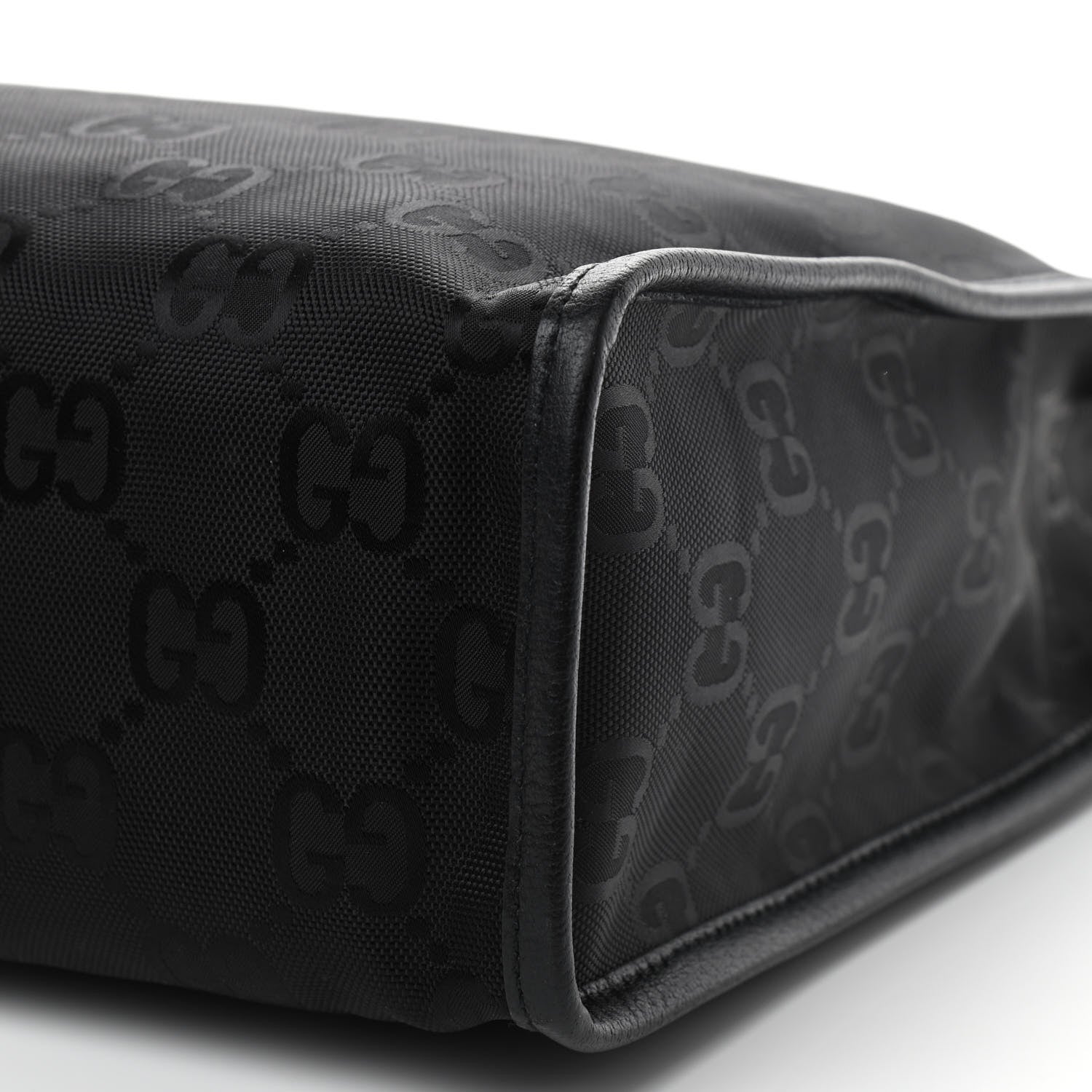 Gucci Econyl Nylon Monogram Off The Grid Long Tote Bag Black 9 of 10
