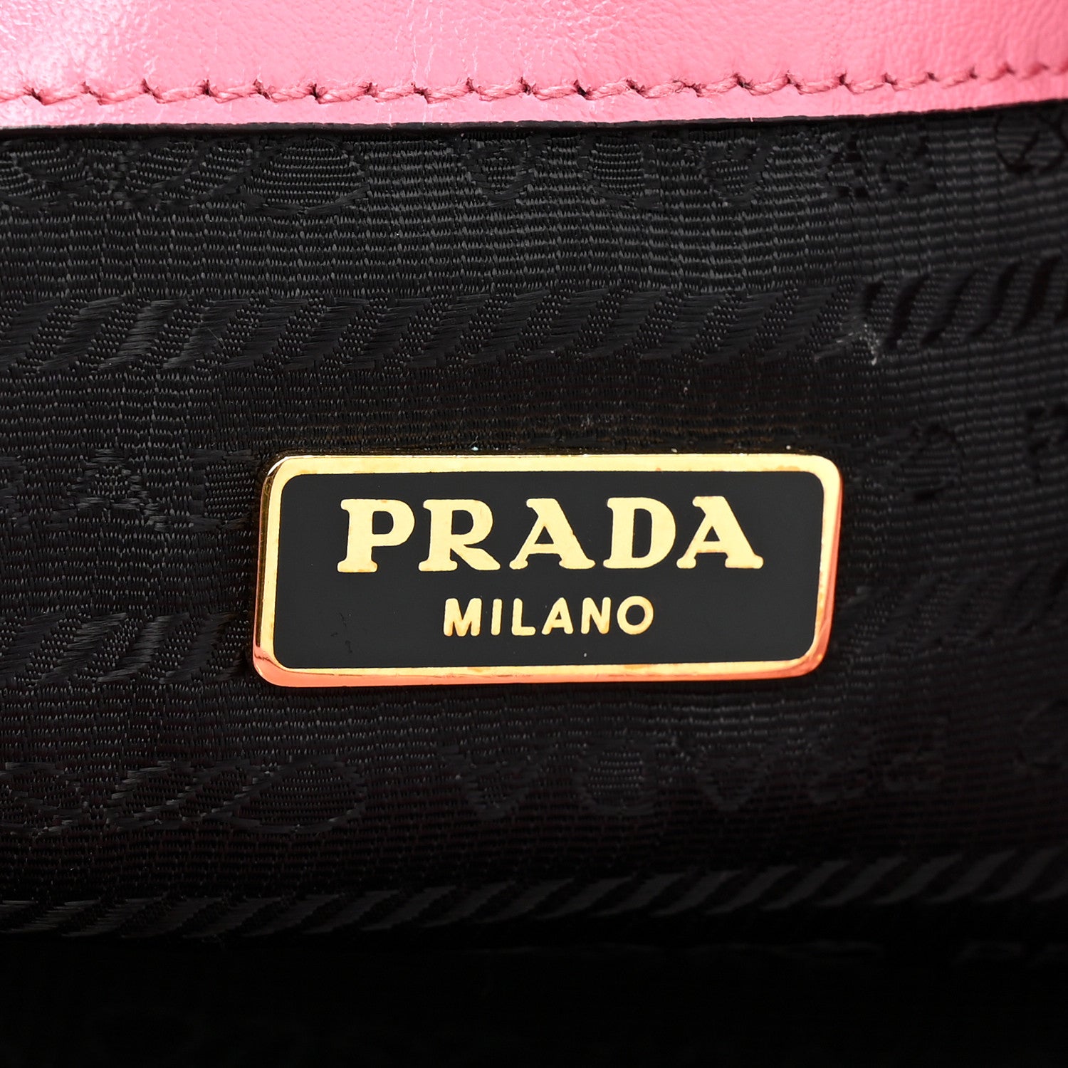 Prada Soft Calfskin Saffiano Mini Bucket Crossbody Bag Peonia 6 of 10