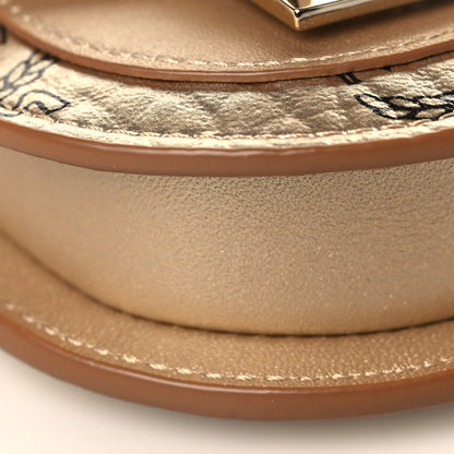 MCM Visetos Patricia Bracelet Bag Gold 8 of 10