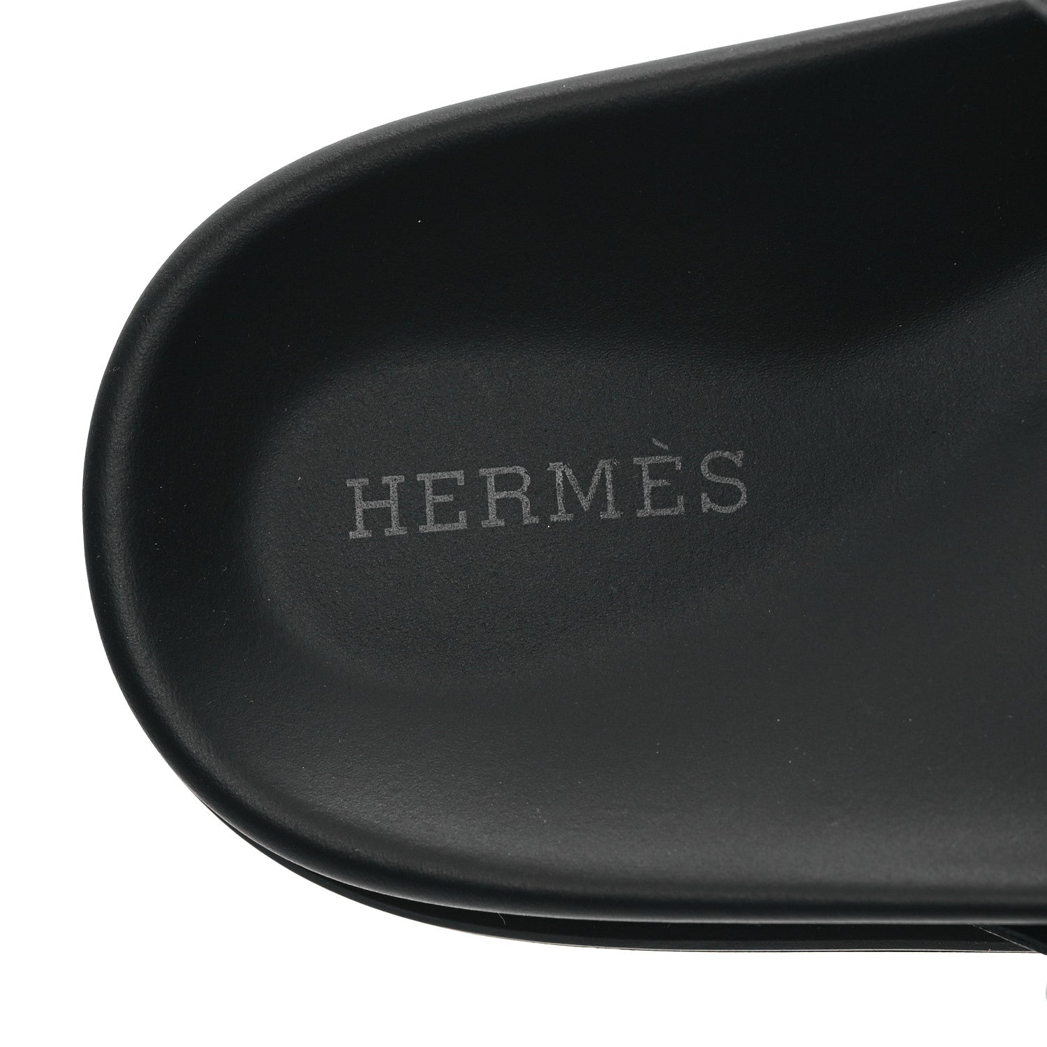 Hermes Nappa Extra Sandals 37 Black 7 of 9