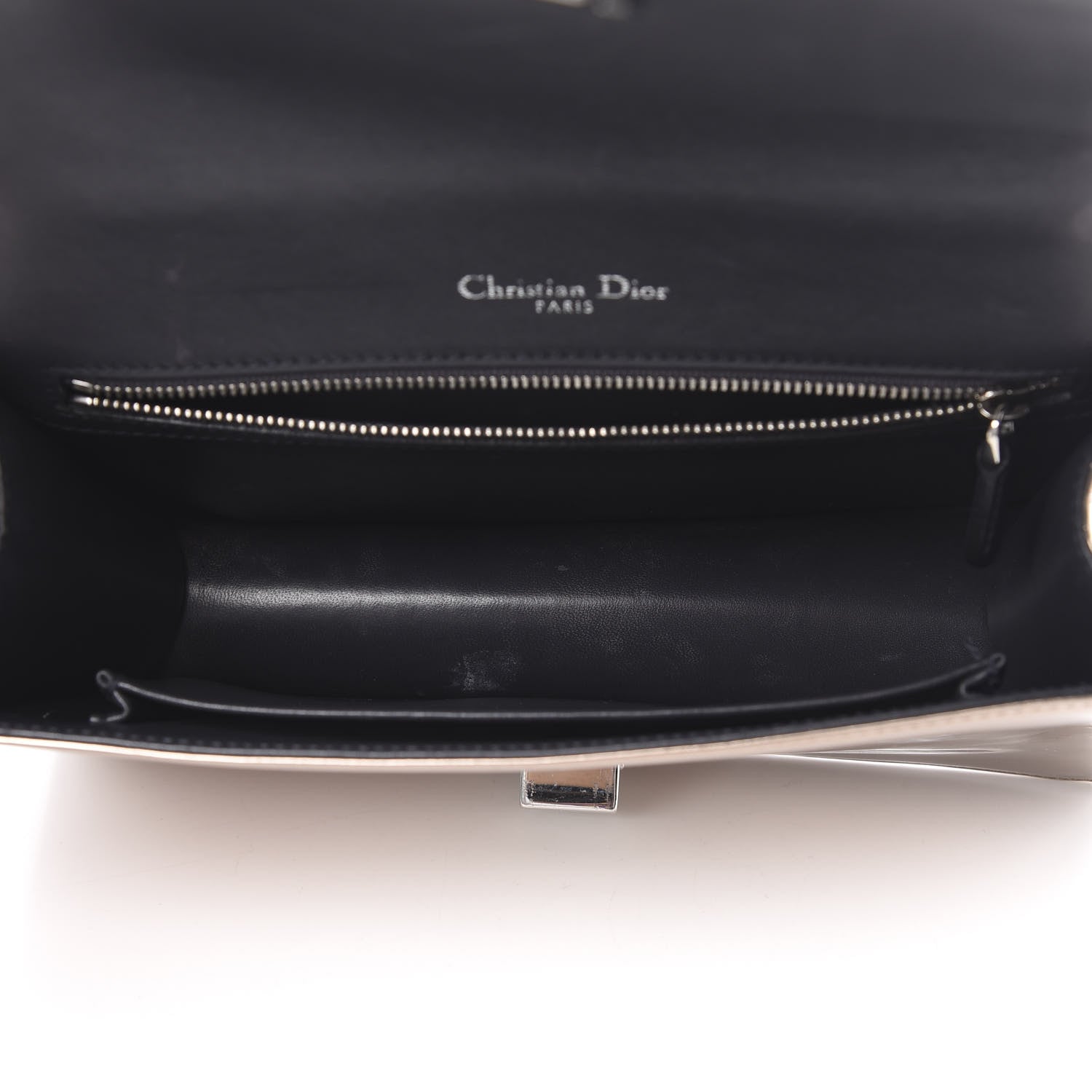 Christian Dior Metallic Patent Micro-Cannage Medium Diorama Flap Bag Hyper Pink 5 of 19