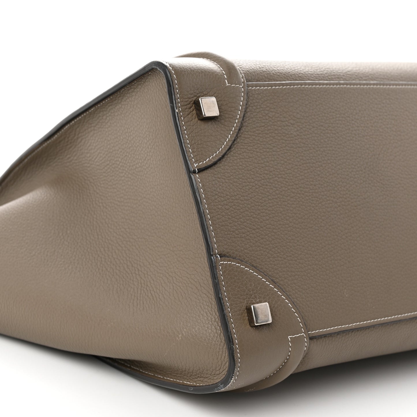 Drummed Calfskin Mini Luggage Souris